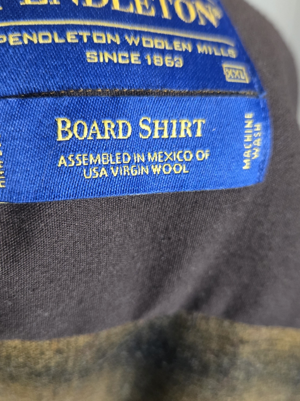 Pendleton Men's Olive Plaid Wool Jacket - Picture 12 of 14